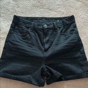 American Eagle Outfitters Black Jean Shorts Classic Style
